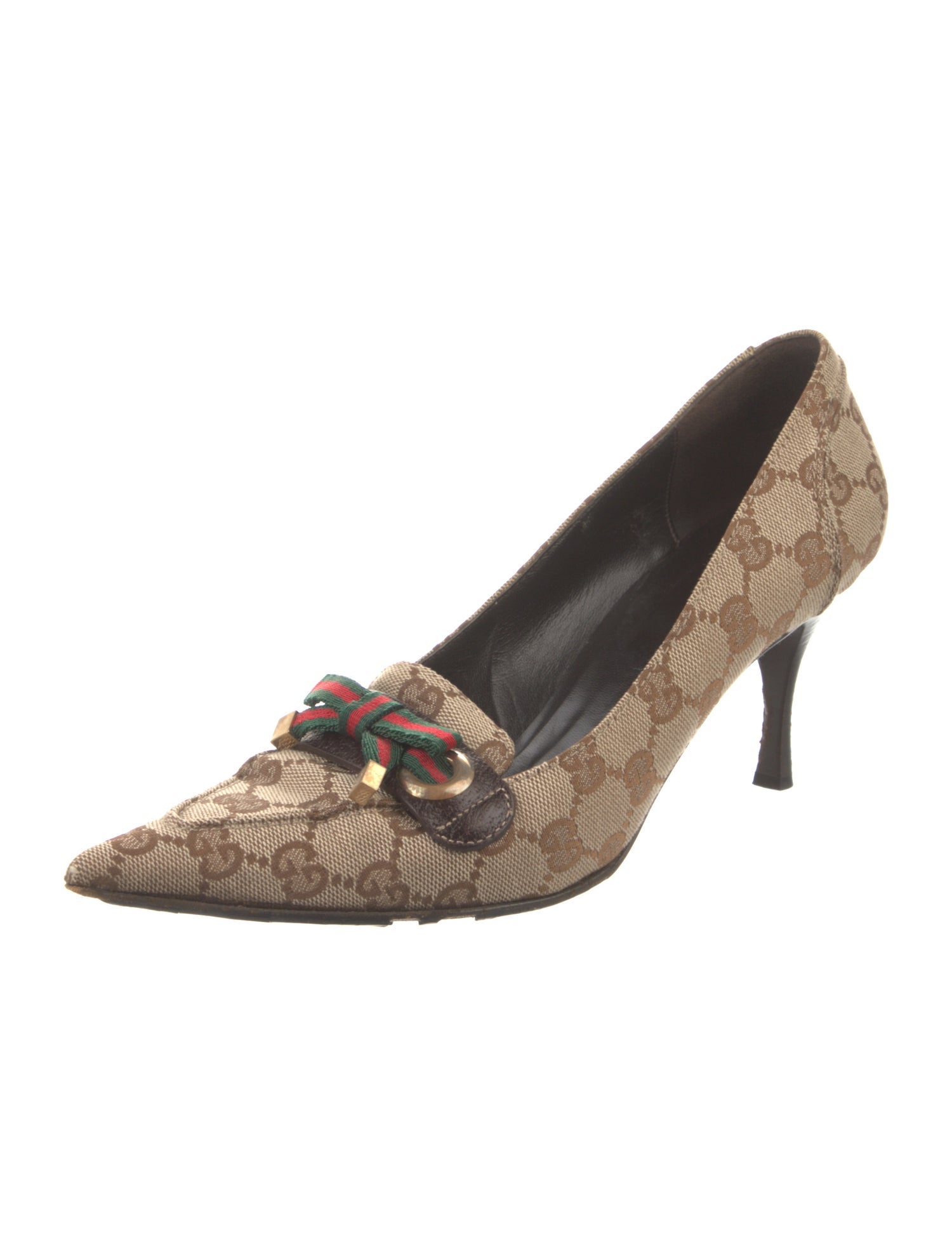 Gucci GG Canvas Canvas Pumps
